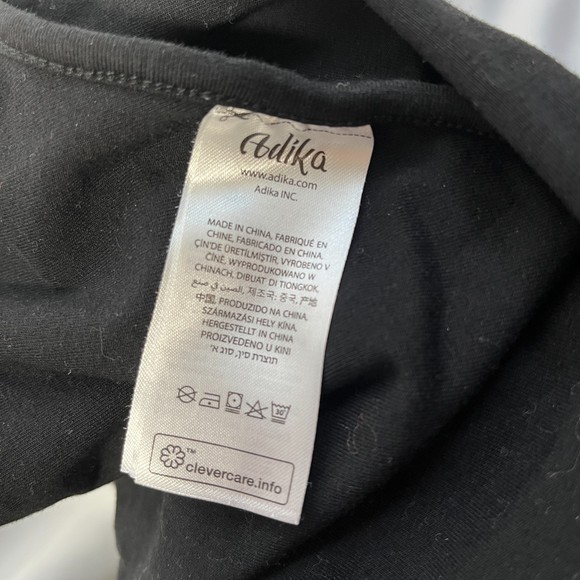 Adika Ring Closure Tie Front Open Back Women's Long Sleeve Top - Picture 4 of 4